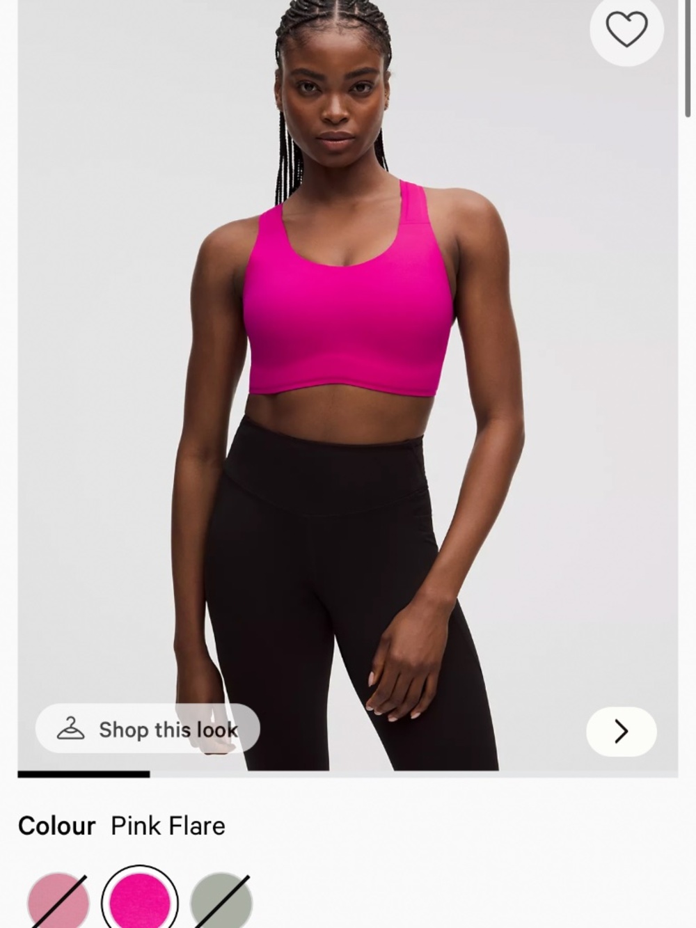 lululemon Go Further Bra with Support Code Technology High Impact, C/D Cup